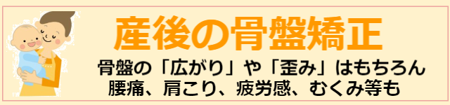 産後の骨盤矯正のページへ