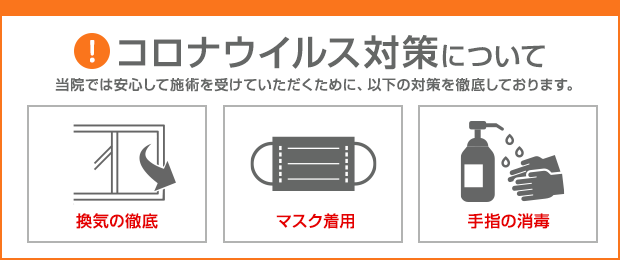 コロナウイルス対策について